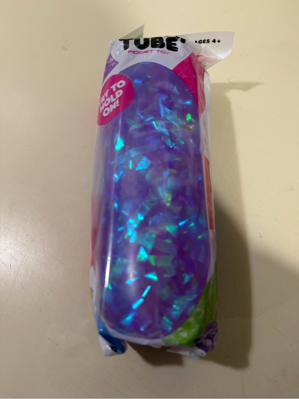 Tube Pocket Toy - Iridescent Purple Sensory Tube squishy